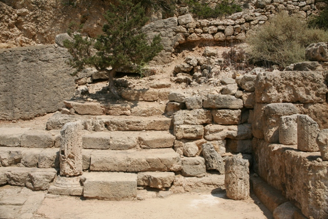 Ancient Heraion - Stoa steps leading to the upper floor